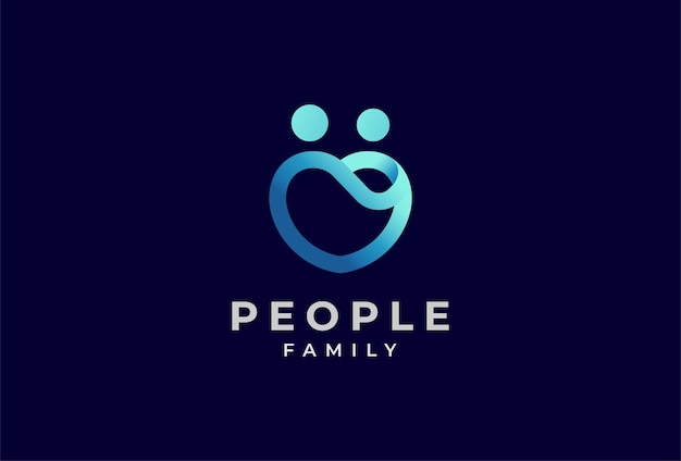 Création De Logo De Personnes élément De Modèle De Logo Humain De La Communauté Familiale