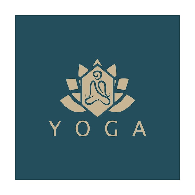 Création de logo de personnes faisant du yoga symbole icône illustration vecteur