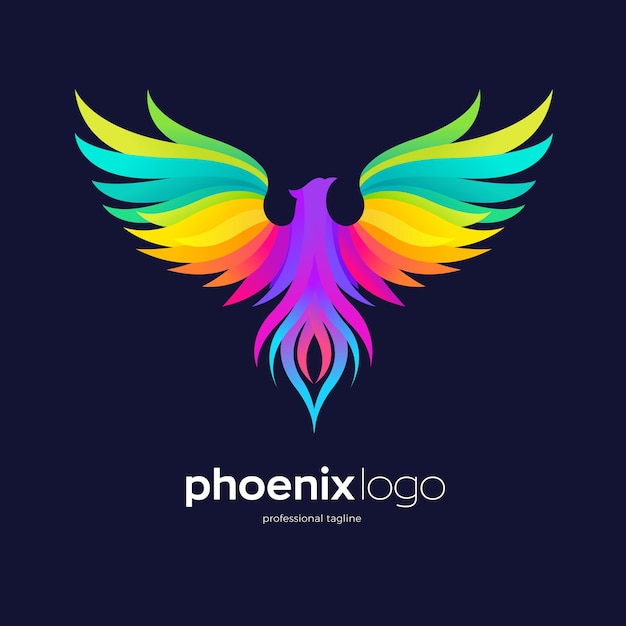 Création De Logo Phénix Coloré