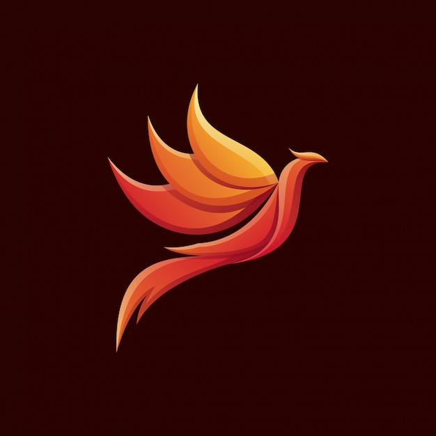 Création De Logo Phoenix Coloré Génial