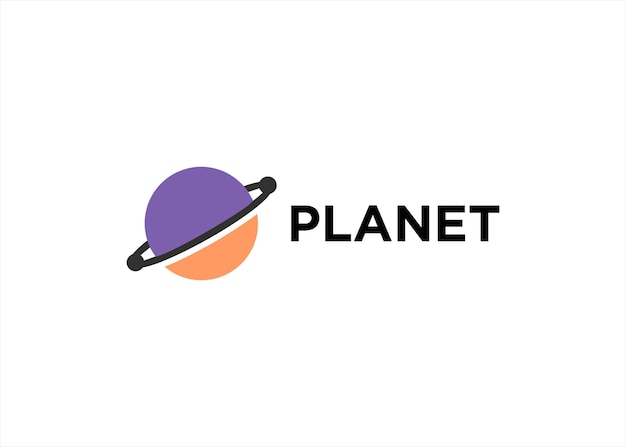 Vecteur création de logo planet