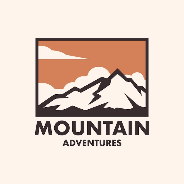 Création De Logo En Plein Air Pour Les Aventures En Montagne