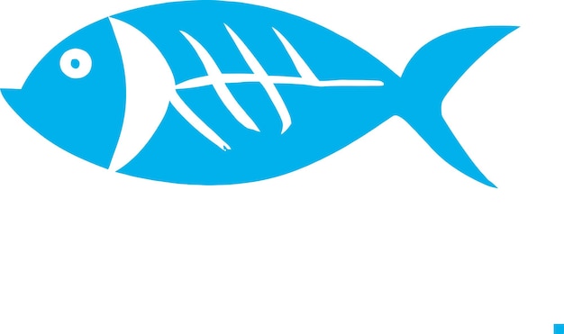 Vecteur création de logo de poisson menhaden