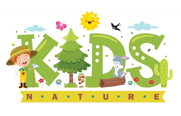 Création De Logo Pour La Nature Des Enfants