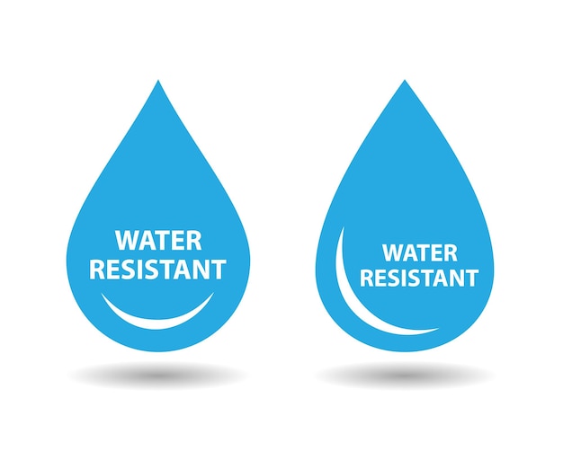 Création de logo résistant à l'eau ou icône vectorielle résistante à l'eau