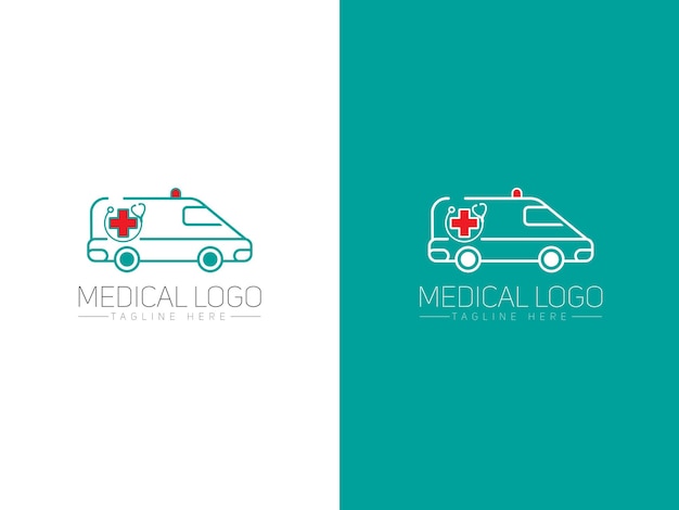 Vecteur création de logo de service de soins de santé médicaux minimalistes modernes et uniques