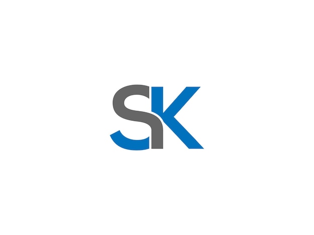 Vecteur création de logo sk