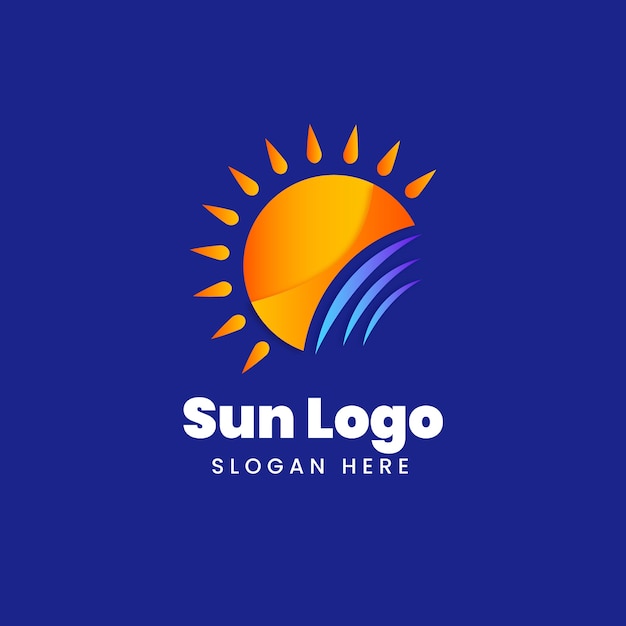 Création De Logo De Soleil Dégradé