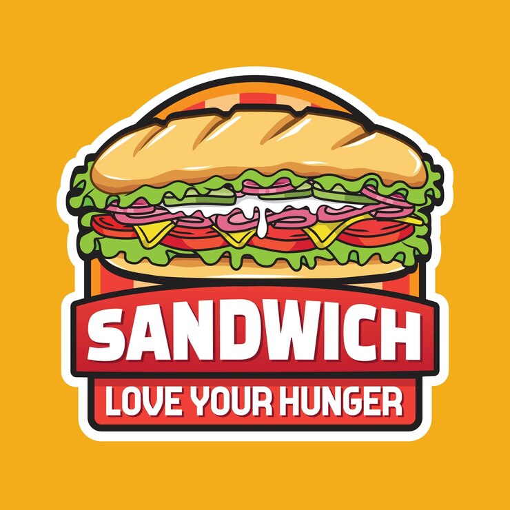 Création de logo sous-sandwich avec emblème de restaurant
