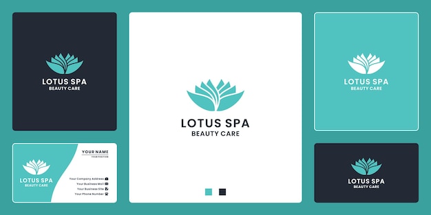 Création De Logo De Spa Lotus Beauté Plat Pour Spa, Yoga, Soins De Beauté