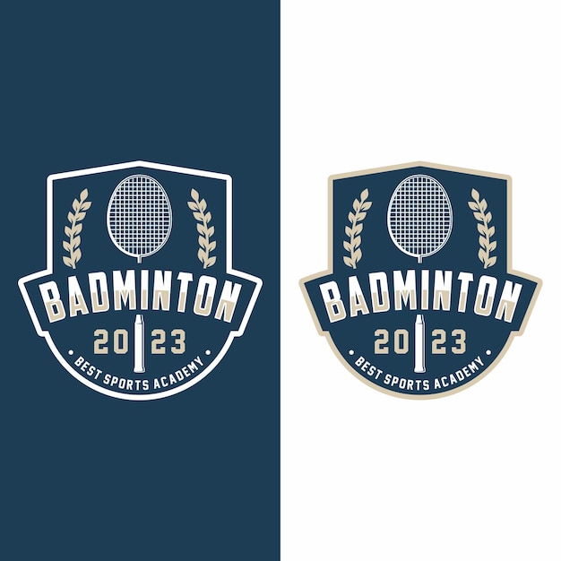 Création De Logo De Sport De Club De Badminton