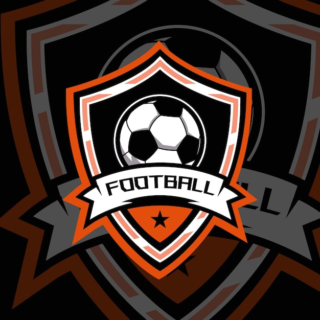 Vecteur création de logo de sport football football