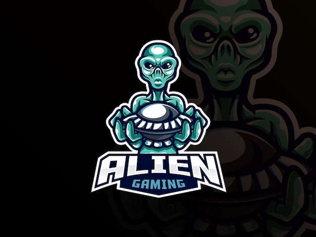 Création De Logo De Sport Mascotte Extraterrestre