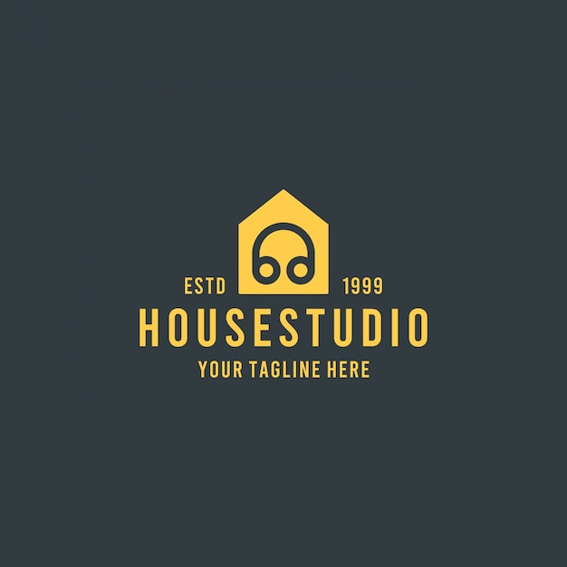 Création De Logo De Studio De Maison Créative