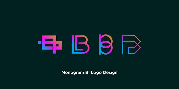 Création De Logo Tech Monogramme Lettre B