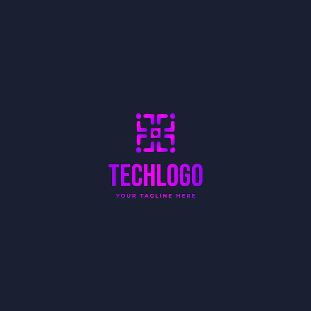 Vecteur création de logo tech