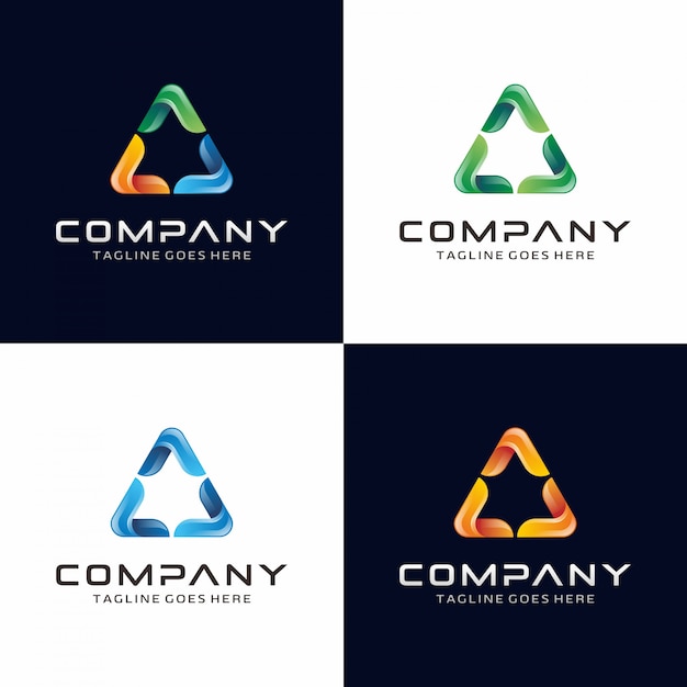 Création De Logo Triangle 3d Moderne