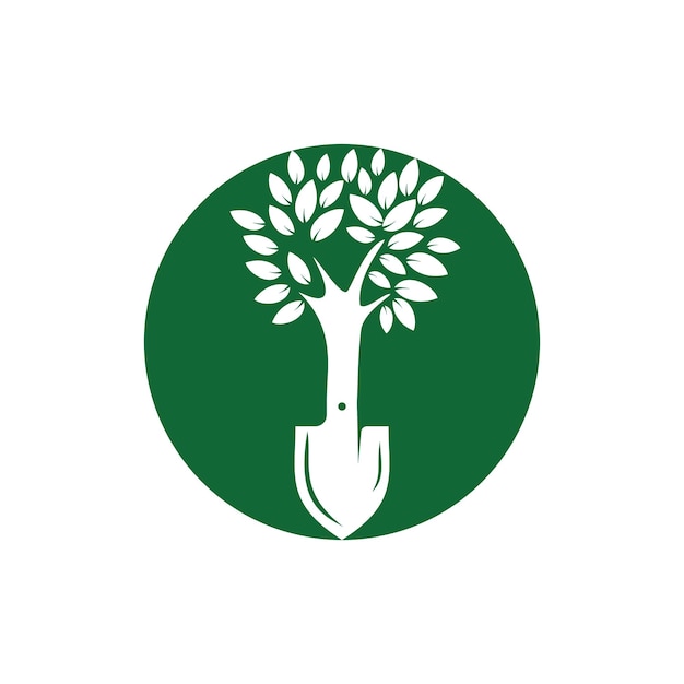 Création De Logo Vectoriel Arbre Pelle