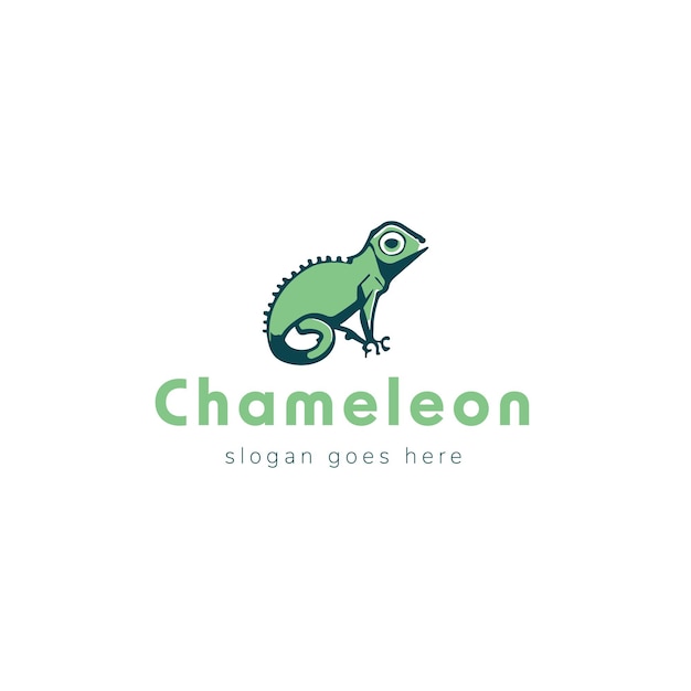 Vecteur création de logo vectoriel caméléon