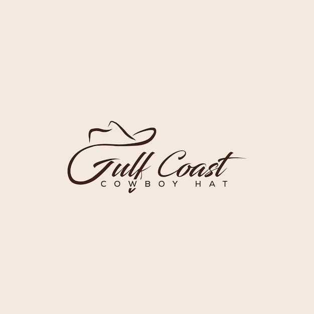 Création de logo vectoriel chapeau de cowboy