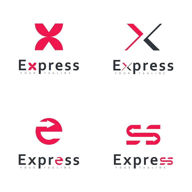 Création De Logo Vectoriel Express Moderne Modèle De Conception D'icône De Logo D'entreprise Flèche