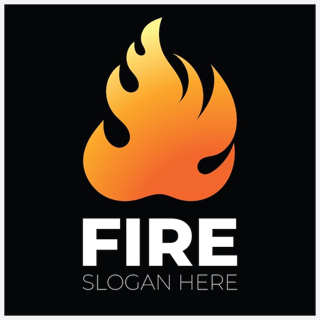 Création De Logo Vectoriel Feu Flamme