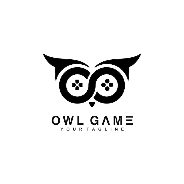 Création De Logo Vectoriel De Jeu De Tête De Hibou Unique