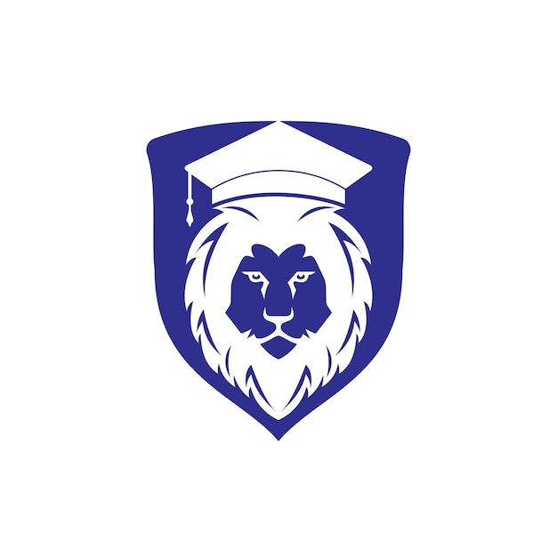 Création de logo vectoriel Lion étudiant