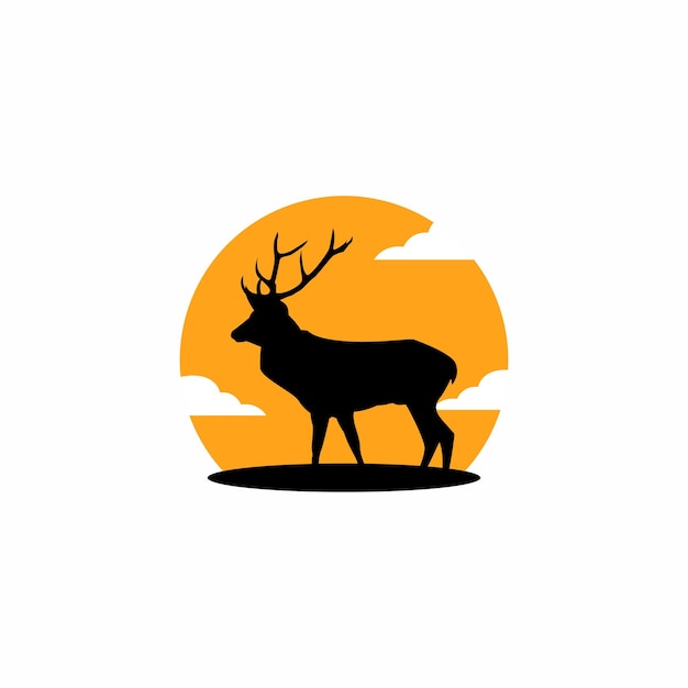 Création De Logo Vectoriel De Modèle De Cerf