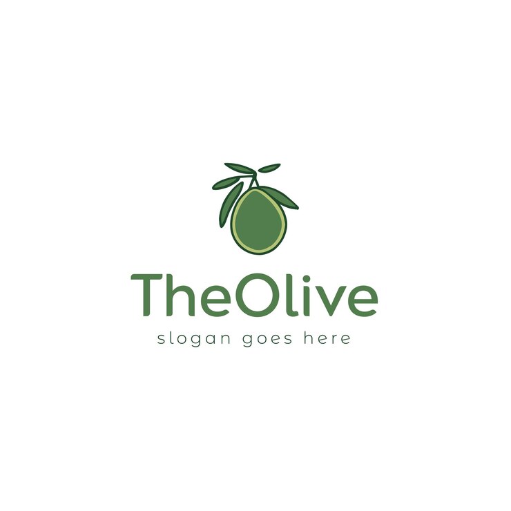Création de logo vectoriel olive