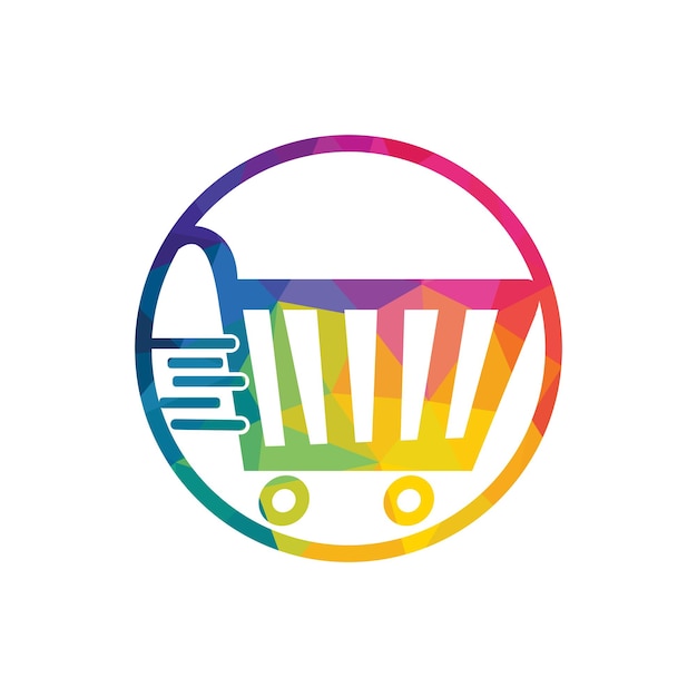 Création De Logo Vectoriel De Panier D'achat