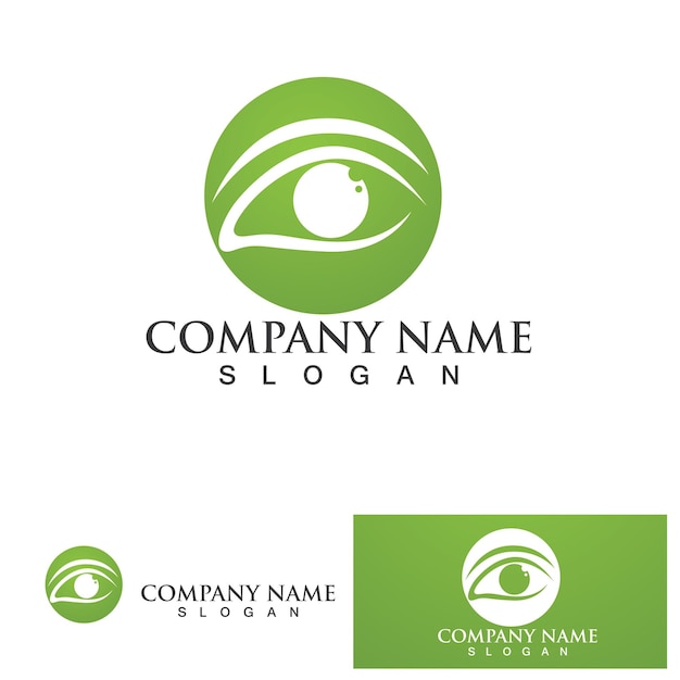 Création de logo vectoriel de soins oculaires