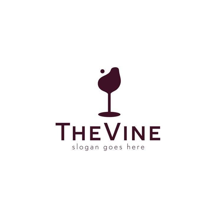 Création de logo vectoriel de vigne