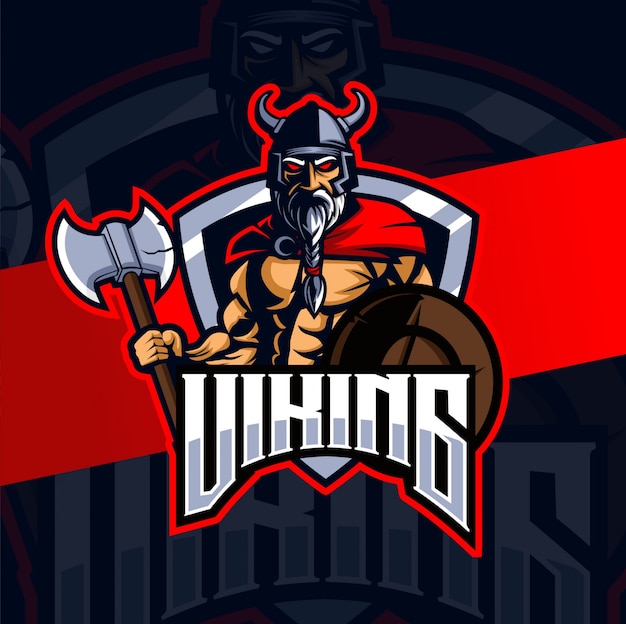 Création De Logo Viking Mascotte Esport