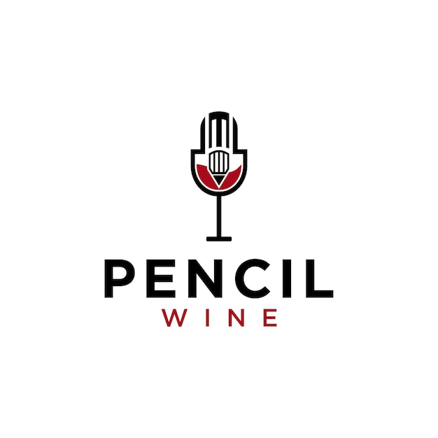 Création de logo de vin au crayon