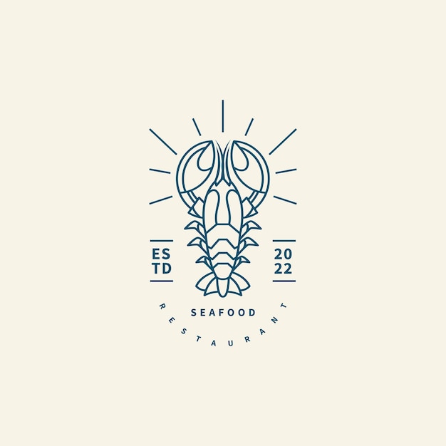 Création De Logo Vintage De Homard De Fruits De Mer Pour Le Restaurant Et Votre Entreprise Ou Pour Toutes Vos Idées 2