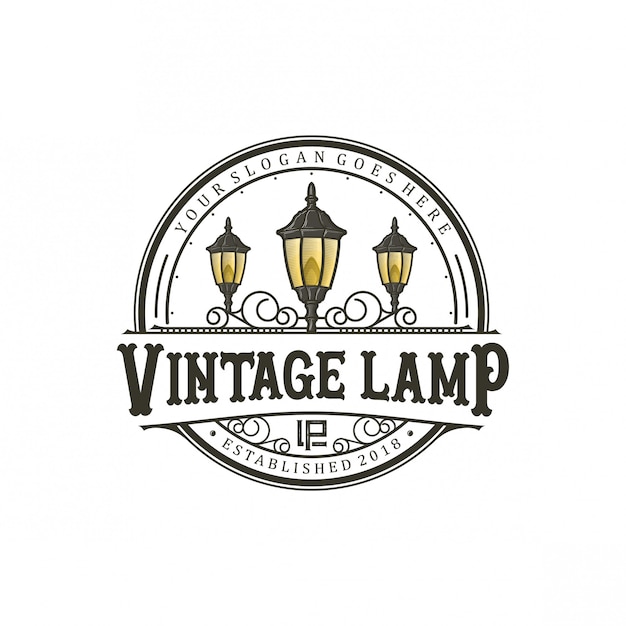 Création De Logo Vintage Lamp