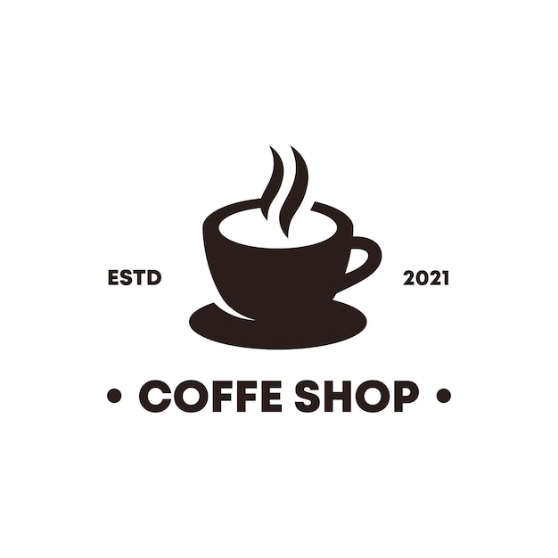 Création De Logo Vintage Minimaliste De Café