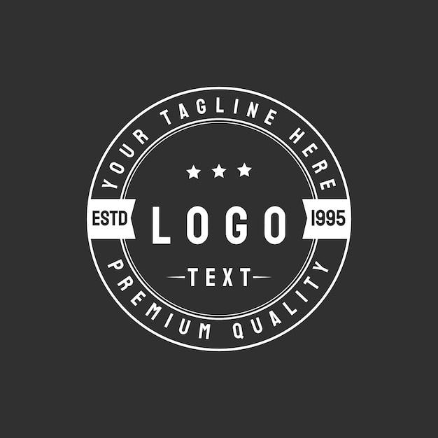 Création de logo vintage rétro simple
