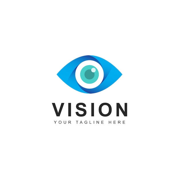 Création de logo de vision abstraite