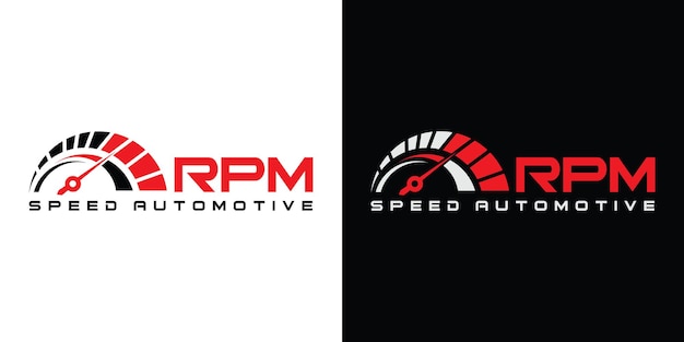 Création de logo de vitesse de rotation pour une entreprise automobile