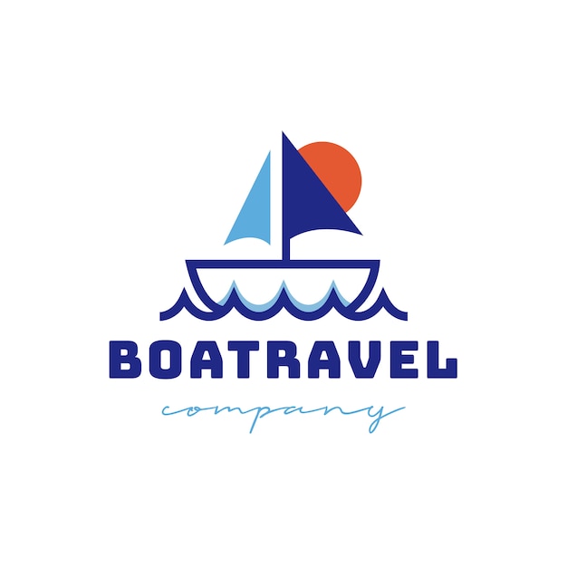 Création De Logo De Voyage En Bateau