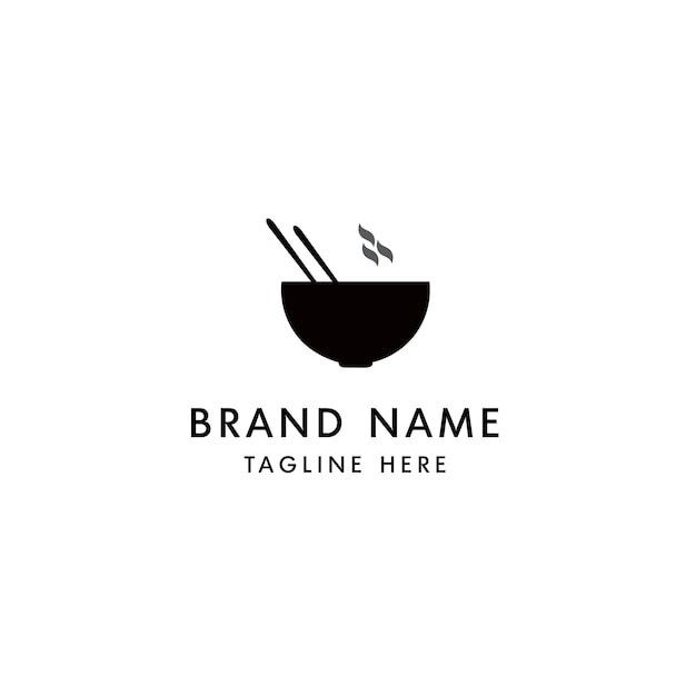 création minimale de logo de restaurant