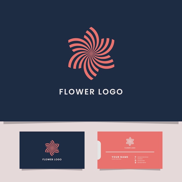 Création De Modèle De Logo Fleur étoile Spirale