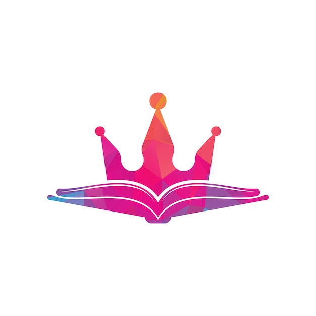 Création De Modèle De Logo Vectoriel King Book Concept De Logo Vectoriel Livre Et Couronne