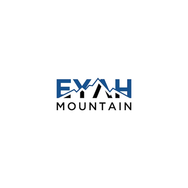 Création de signe de logo de montagne EYAH