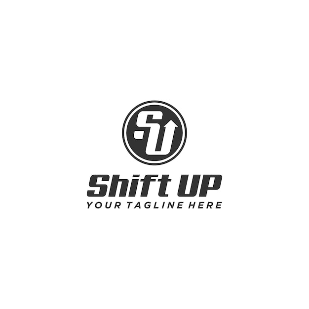 Création De Signe De Logo Su Initial Shift Up