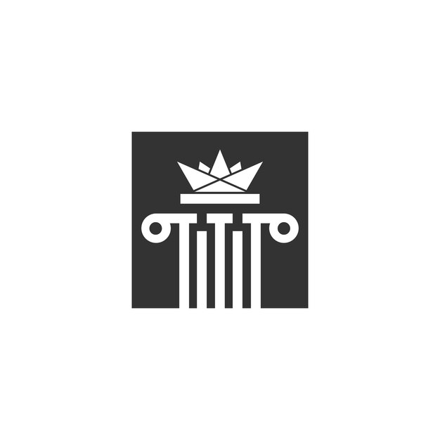 Création de vecteur de logo de cabinet d'avocats avec une idée créative unique