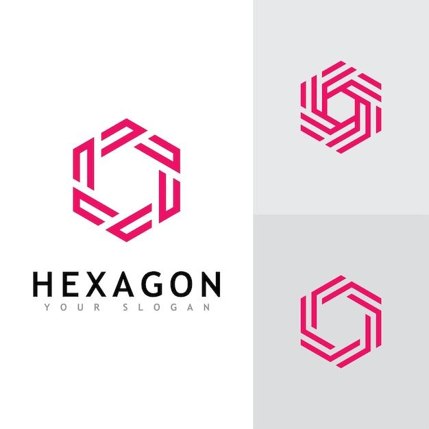 Création De Vecteur De Logo Hexagone Créatif