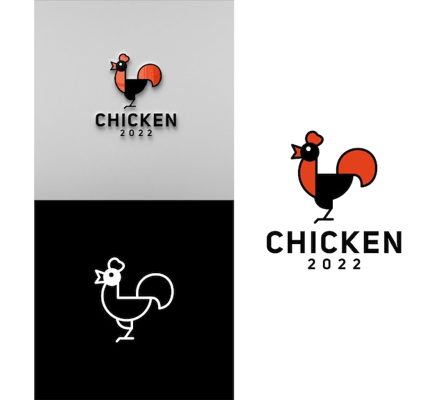 Création De Vecteur De Logo De Poulet